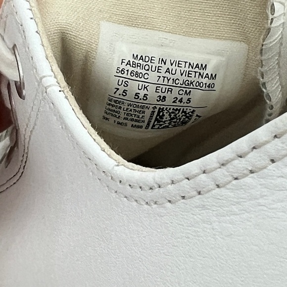 Converse White Chuck Taylor All Star Lift Platform Leather - Picture 8 of 8